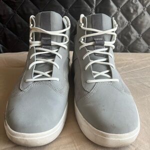 Timberland Men’s Gray High-Top Sneakers | Size 11.5 | Casual Lace-Up Boots
